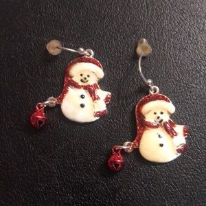 Snowman earrings